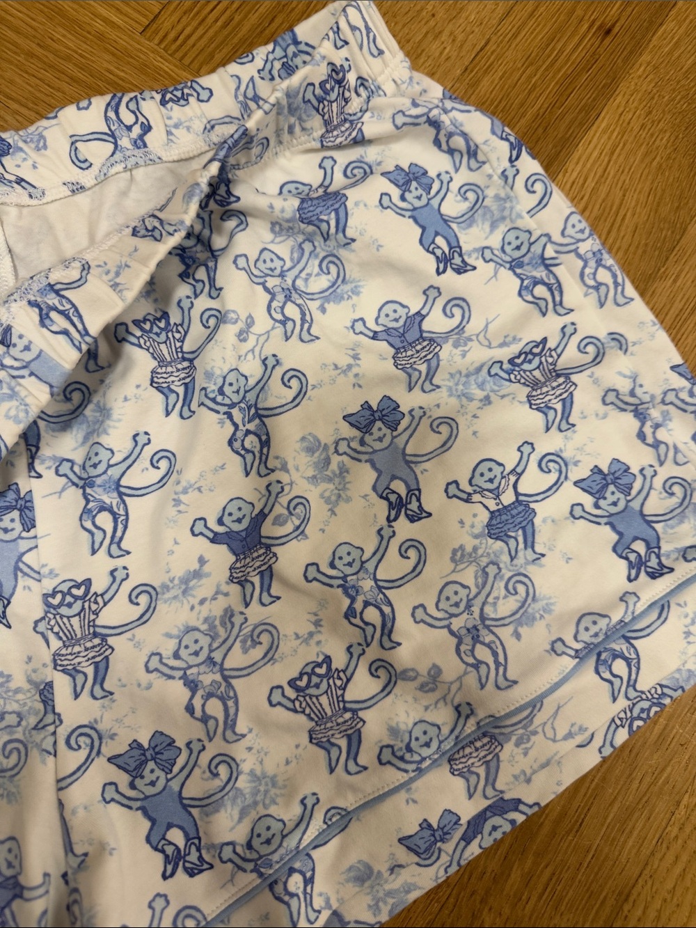 Roller Rabbit x LSF - Blue & White Printed Bike Shorts